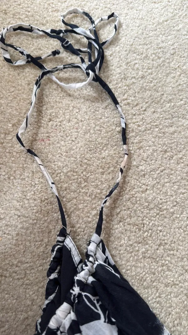 American Eagle Ruched Halter Mini Dress - Image 4