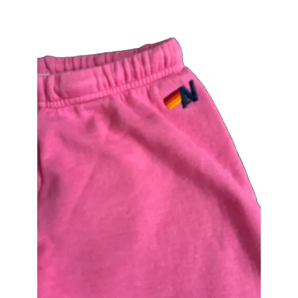 Aviator Nation Paris Pink Bolt Sweatpants Medium Preppy - Image 2