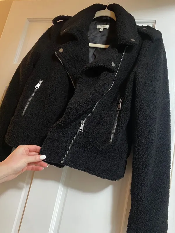 Vici Moto Style Sherpa Jacket - Image 2