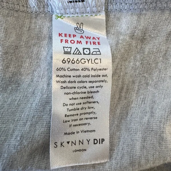 Disney Skinnydip‎ Stitch Market Graphic Long Sleep Tee Cotton Gray Lilo Stitch M - Image 4