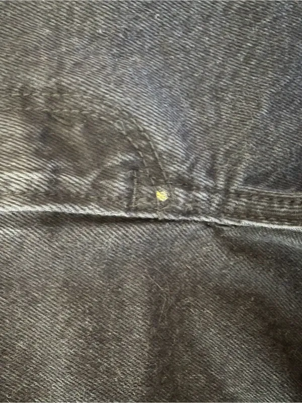 Abercrombie & Fitch Black Frayed High-Rise Denim Shorts - Image 4