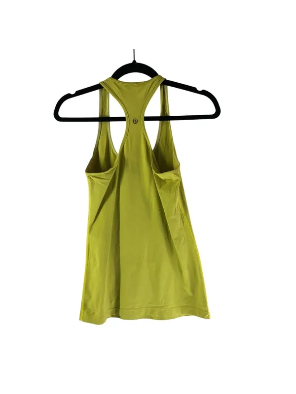 Lululemon Cool Racerback Tank Top Solid Yellow 6? - Image 2