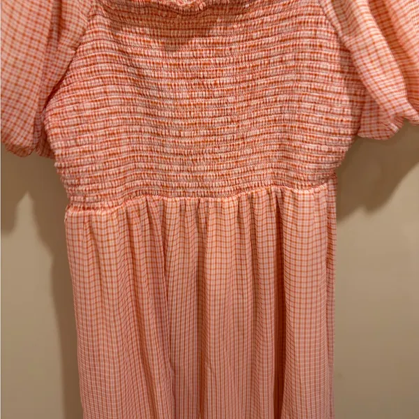 LC Lauren Conrad Puff-Sleeve Smocked Midi size XL - Image 4