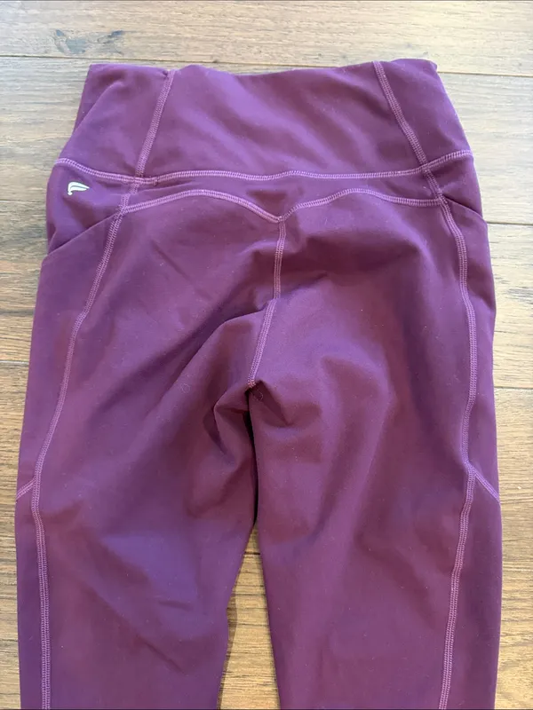 Fabletics PureLuxe High-Waisted Leggings Maroon Size Small - C3-212 - Image 5