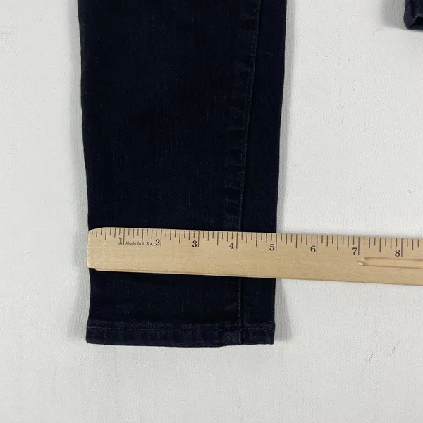 Madewell Roadtripper Skinny Jeans Womens 28 Black‎ Mid Rise Stretch Denim - Image 4