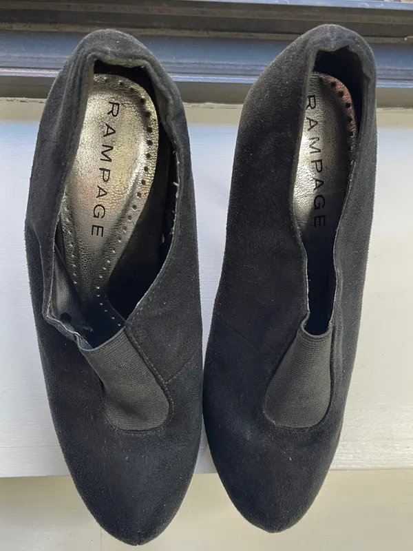 Rampage Black Suede High Heel Booties - Image 5