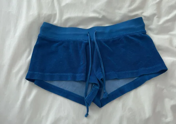 Hard Tail Low Rise Terry Shorts Blue - Image 2