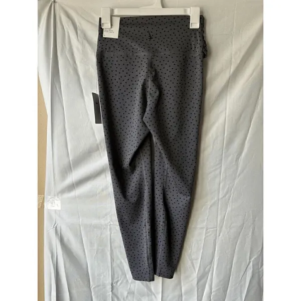 Nike Yoga Grey Polka Dot 7/8 Length High Rise Legging Womens Size Medium - Image 2