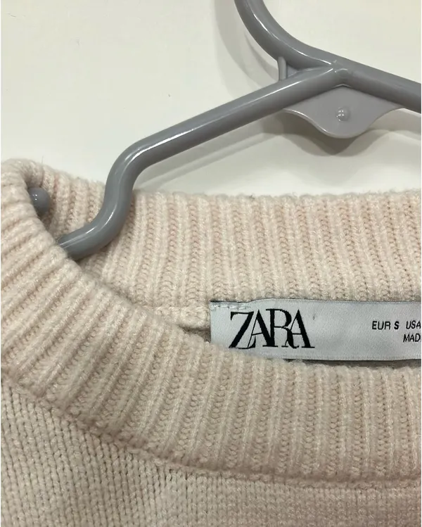 Women’s ZARA Long Sleeve knit sweater crewneck - Image 3