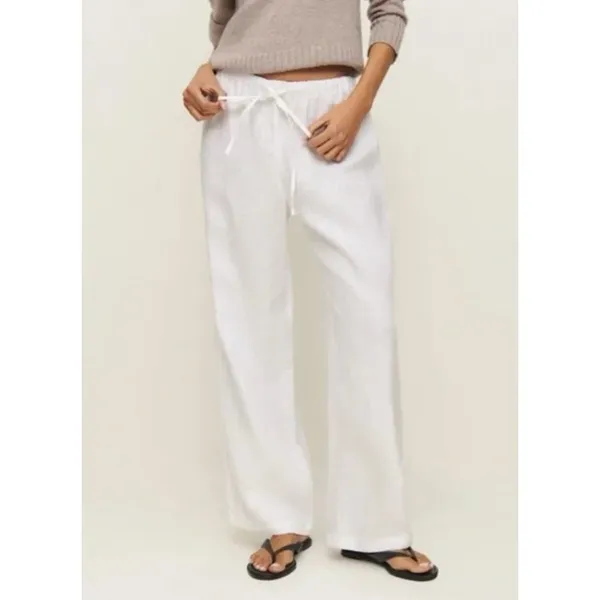 Reformation Pull on Pants Womens White Summer Lag n Look Small - Image 11
