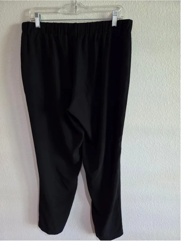Style & Co Women’s Black Pull-On Stretch Ankle Pants Trouser Size Medium W-163 - Image 2