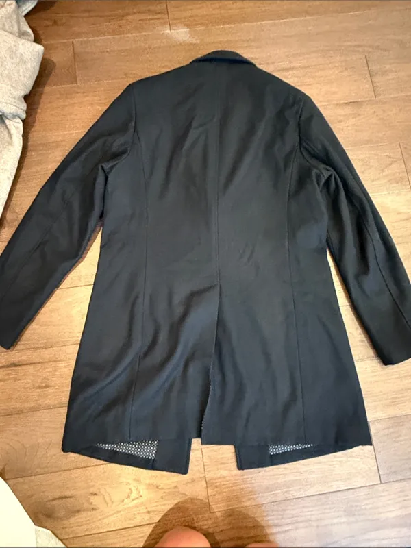 GUESS Black Classic Single-Breasted Peacoat Size Medium - C42-022 - Image 8