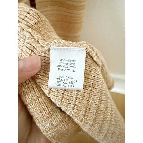 Torn by Ronny Kobo Darcey Snowy Knit Crochet Dress in Lark and White Medium - Image 7