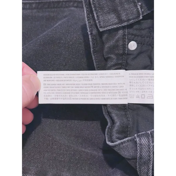 Abercrombie Womens Ankle Straight Ultra High Rise Jeans Size 0 (25) Black Denim - Image 9