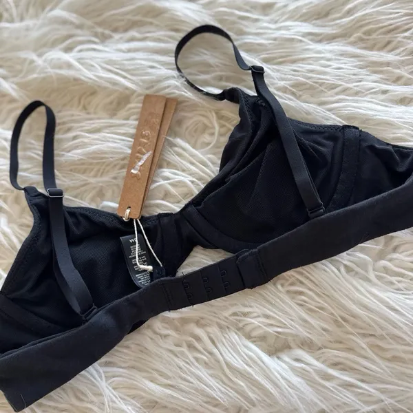 Skims Cotton Jersey T-Shirt Bra Soot Size 34A - Image 6
