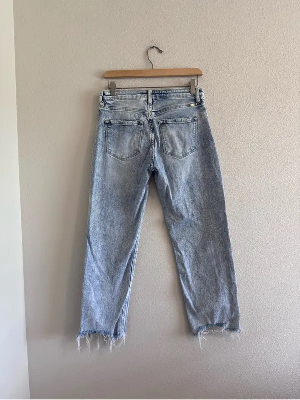 KanCan Light Blue Straight Leg Button - Image 3
