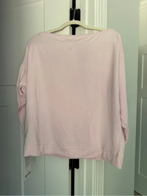Lululemon becalm oversized boatneck long sleeve sweatshirt NEW NWT pink bllp - Image 6