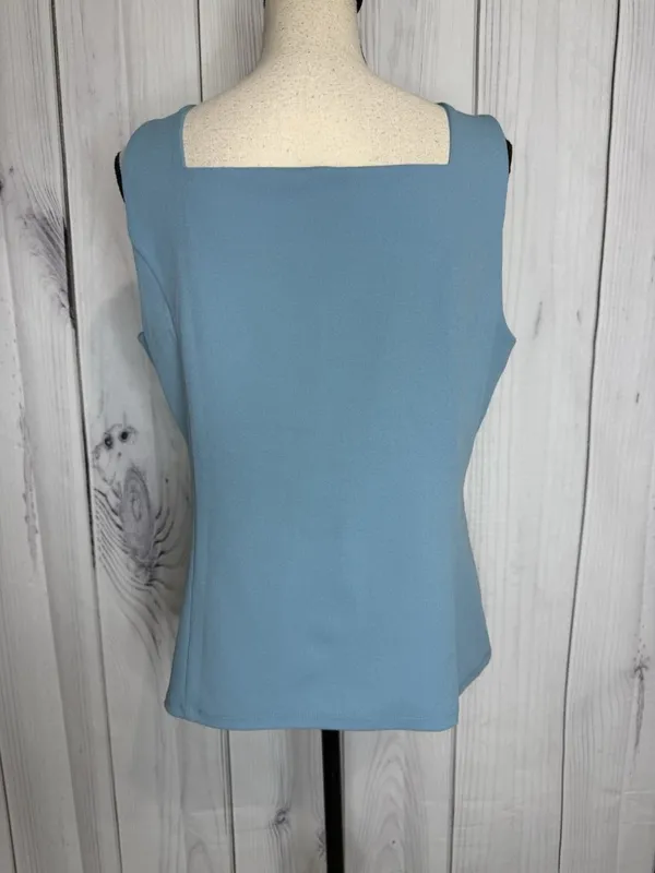 Ann Taylor Tank Top Womens Sz Large Blue Square Neck Sleeveless - Image 7
