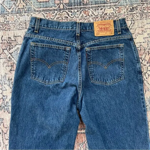 Vintage Y2K Levi’s 550 High Waisted Relaxed Fit Tapered Mom Jean 14 100% Cotton - Image 12