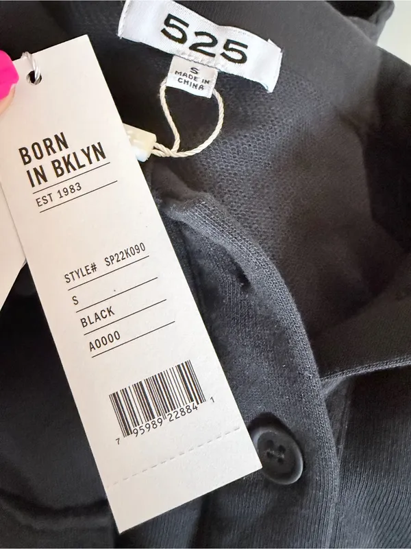 NWT Revolve 525 Distressed Wash Black Cotton Utility Jumpsuit Size Small - Image 11
