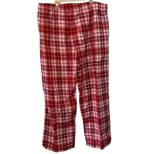 NWT Gap Plaid Pajama Pants Large Red Flannel‎ Lounge Pants - Image 2