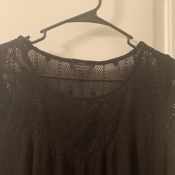 Lucky Brand Women's Sleeveless Top Shirt Size Large Black - Image 2