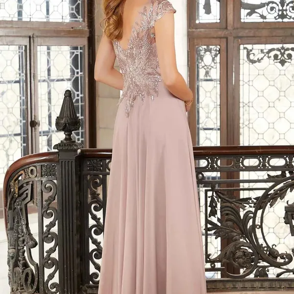 MoB Mother of the Groom Slate Blue Evening Dress MGNY - Image 11
