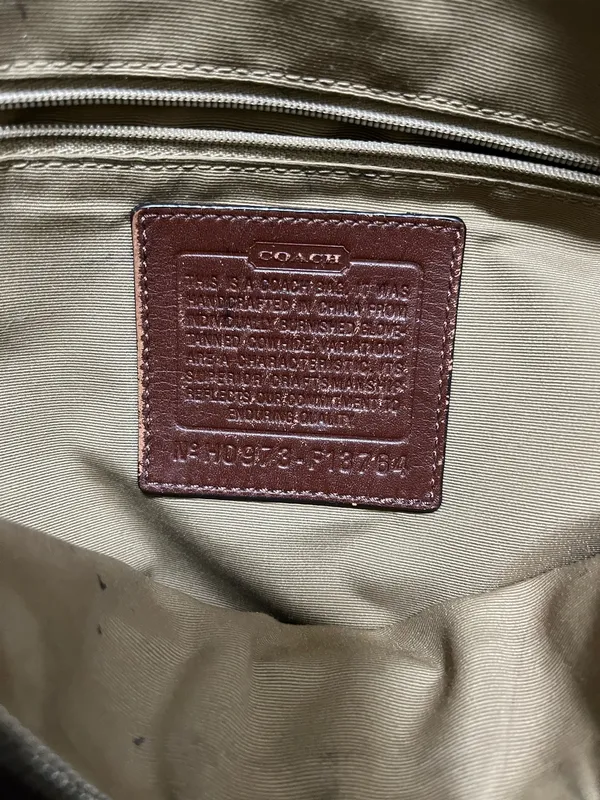 Vintage Coach Leather Bag - Image 4