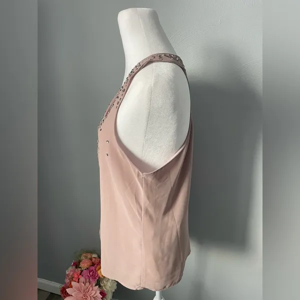Elegant Embellished V-Neck Blouse - Image 3
