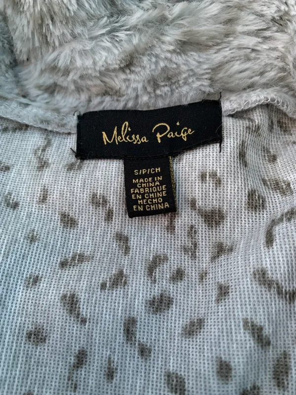 Faux Fur Cheetah Coat Blue - Image 5
