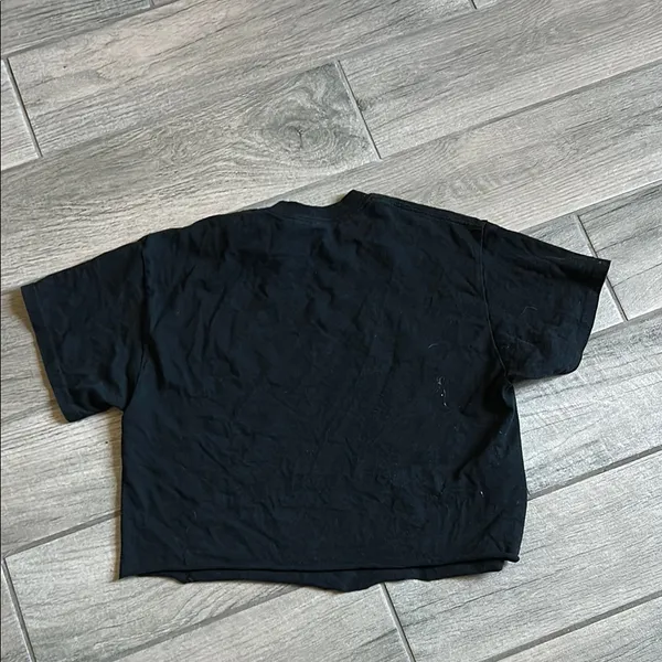 Gildan Black and White Fish Tee - Image 5