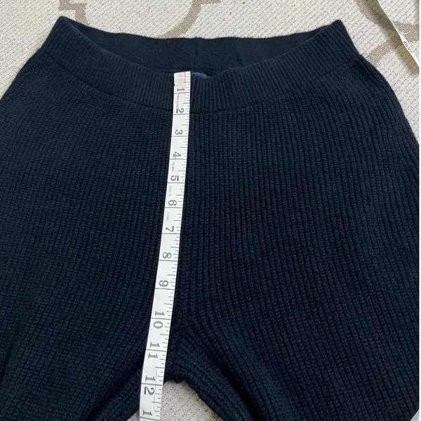 GAP CashSoft Shake Black Wide Leg Ribbed Pull-On Pants Size S Tall Super Soft - Image 9