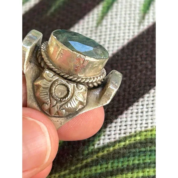 925 sterling silver ring band size 9.75 15.93g lot d2 large ring - Image 5