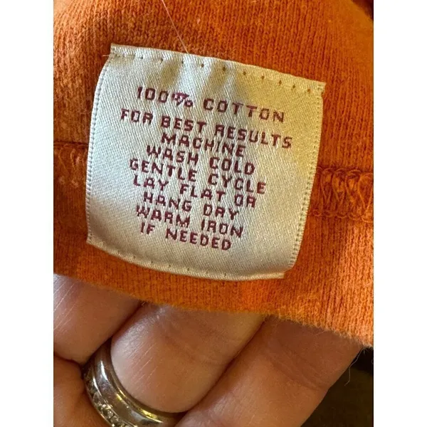 Peter Millar Sweatshirt‎ Women Small Orange Cotton Full Zip Mock Neck Outdoor - Image 10