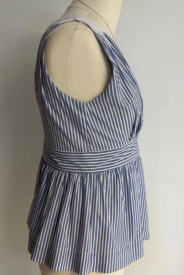 Banana Republic Stripes Peplum Blouse NWT - Image 5