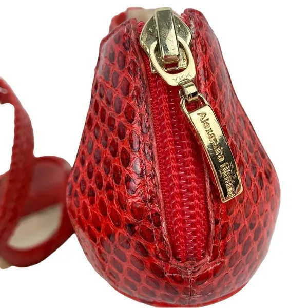 ALEXANDRE BIRMAN Red Woven Strappy Leather Heels Sandals - Size 6.5 - Image 5