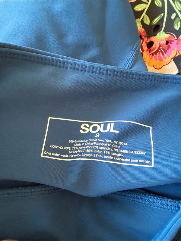 soulcycle Contour‎ Stitch Legging in Deep Teal Blue small - Image 7