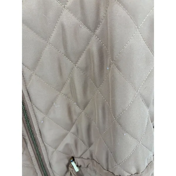 Jones New York Womens‎ Jacket Camel Quilted Ribbed Knit Hybrid Medium - Image 7