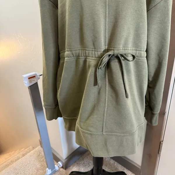Nike‎ Olive Hunter Green Dri-FIT Get Fit Pullover Training Top Sweatshirt Hoodie - Image 2