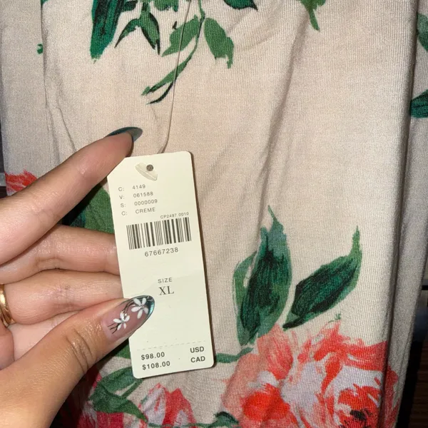 NWT Daily Practice By Anthropologie Cream Eureka Pullover Knee Length Dress XL - Image 7