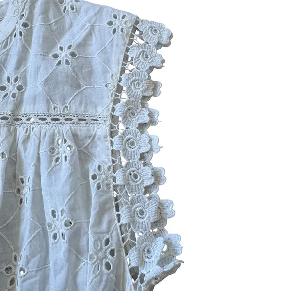 BELL Eyelet Lace Midi Dress White - Image 6