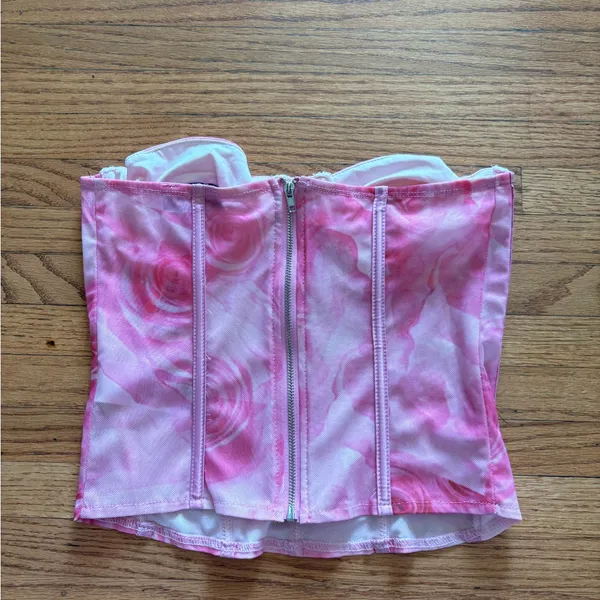 Edikted Pink Corset Top - Image 3