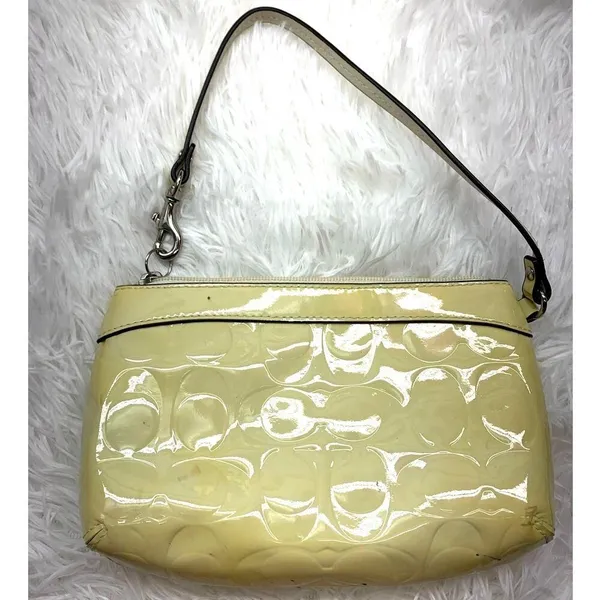 COACH Patent Leather Signature Wristlet - Image 2