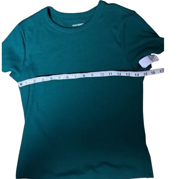 Old Navy Women's Crew Neck Crop Short Sleeve Tee Sz L New With Tag - Image 8