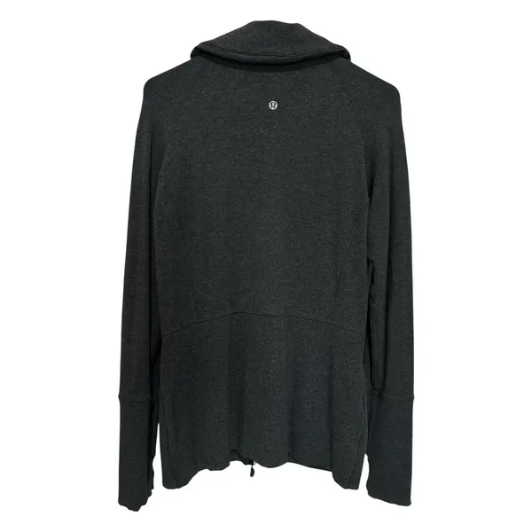 Lululemon Jacket Size 8 High collar, thumbholes, and signature logo - Image 6