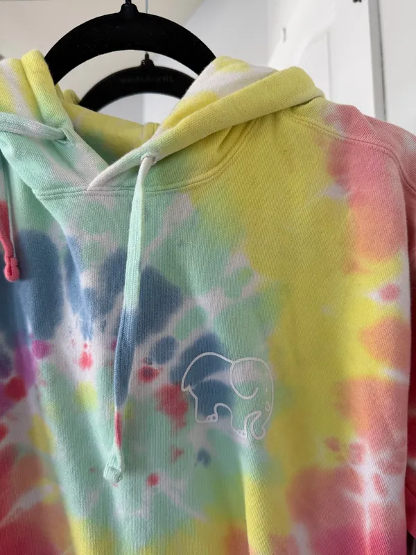 Tie-Dye Ivory Ella Hoodie - Image 2