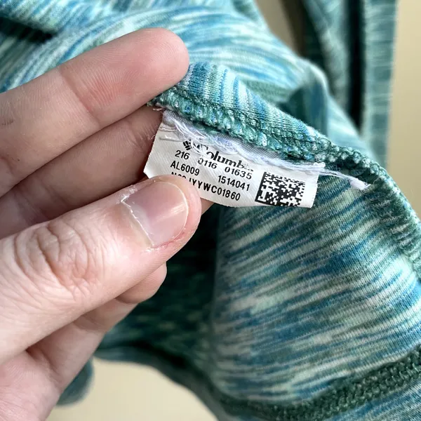 Columbia‎ half zip turquoise heathered sweater women's size L athletic outdoors - Image 4