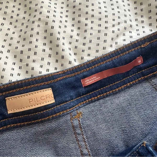 Pilcro Mid-Rise Slim Straight Leg Jeans Cargo Pockets 30 - Image 8