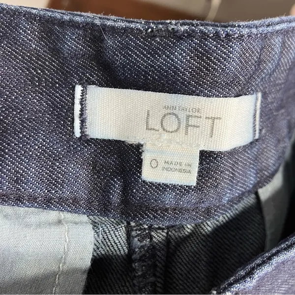 Ann Taylor Loft the riviera short dark wash denim shorts women’s size 0‎ - Image 6
