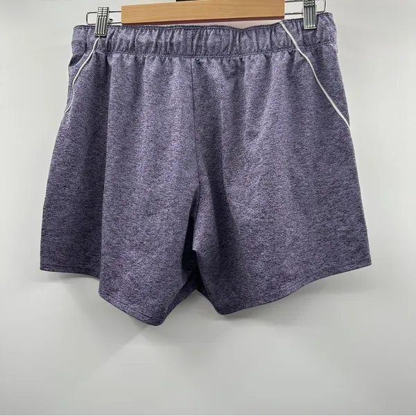 Nike Pro Dri Fit‎ Heather Purple Mid Rise Activewear Shorts Size S - Image 2